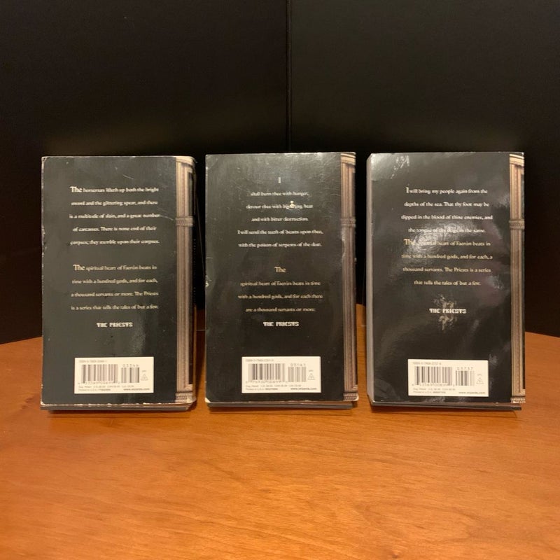 Forgotten Realms: Priests Series: Mistress of the Night, Lady of Poison, Queen of the Depths, All First Edition First Printing