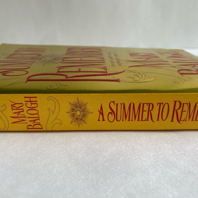 A Summer to Remember - 1st Printing