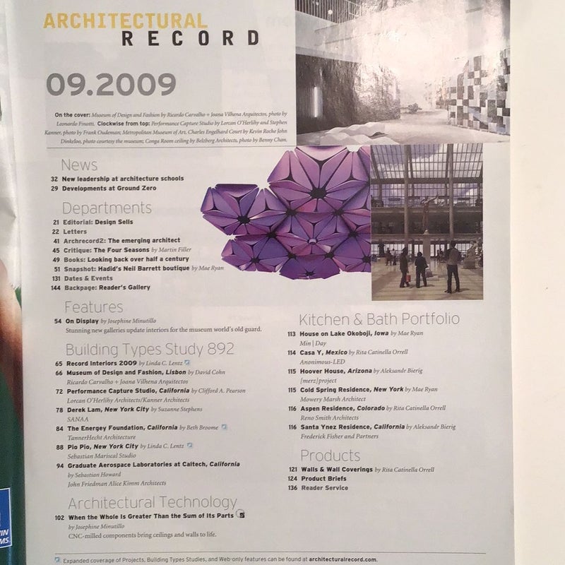Architectural Record 09-2009