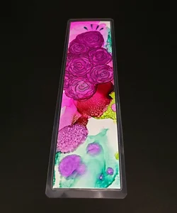 Bookmark Roses Alcohol Ink Art 
