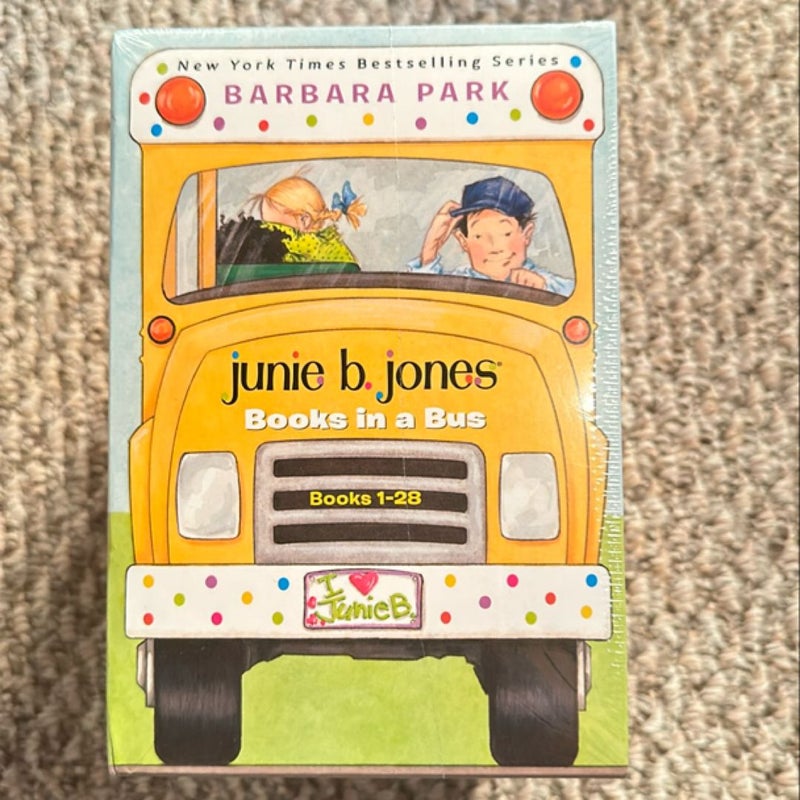 Junie B. Jones Books in a Bus - box set/lot/bundle - NEW by Barbara Park, Paperback | Pangobooks Junie B. Jones Books in a Bus - box set/lot/bundle - NEW by Barbara Park, Paperback | Pangobooks