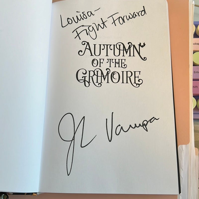 Autumn of the Grimoire Signed Hardcover
