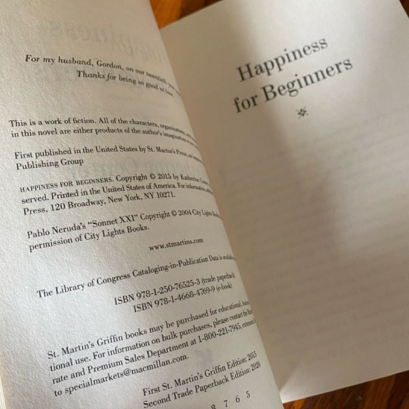 Happiness for Beginners (Excellent Condition)