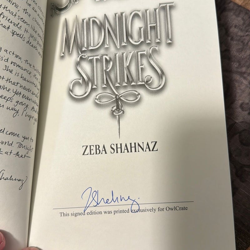 Midnight Strikes  signed Owlcrate edition