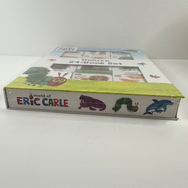 Eric Carle Deluxe 24 Board Book Box Set, NEW Early Learning Baby (Board Books)