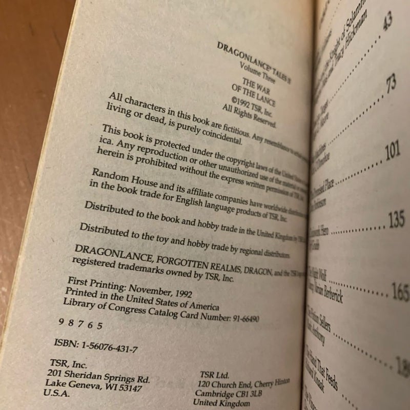 DragonLance: The War of the Lance, Tales 6