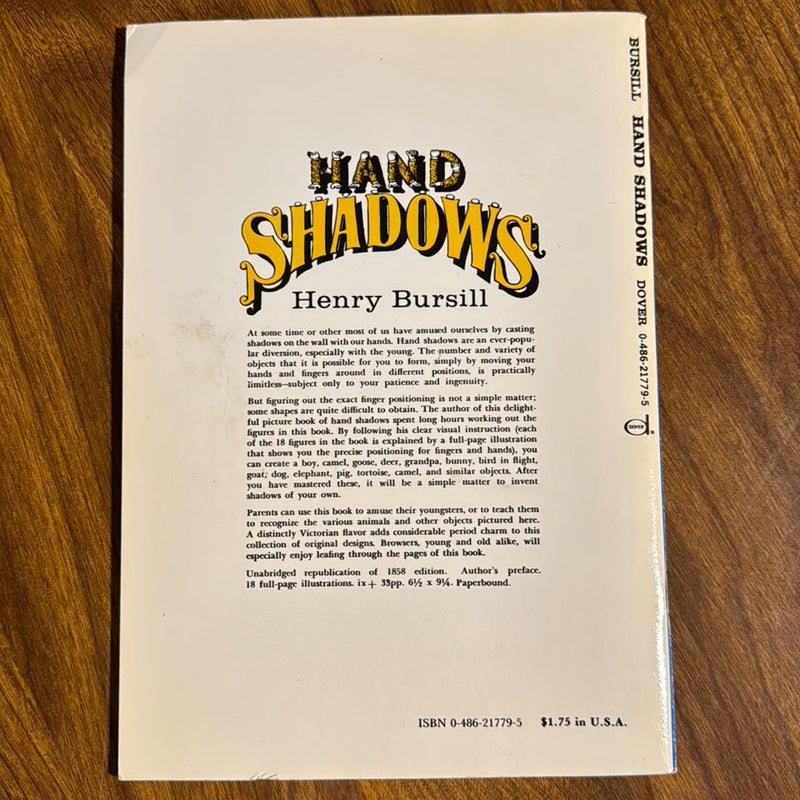 Hand Shadows to Be Thrown upon a Wall