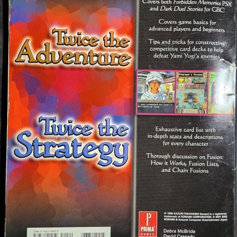 Prima’s Guide Cover both Yu-Gi-Oh! FORBIDDEN MEMORIES/DARK DUEL STORIES PS1/GBC