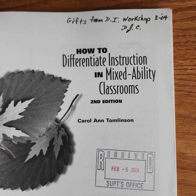 How to Differentiate Instruction in Mixed-Ability Classrooms, 2nd Edition