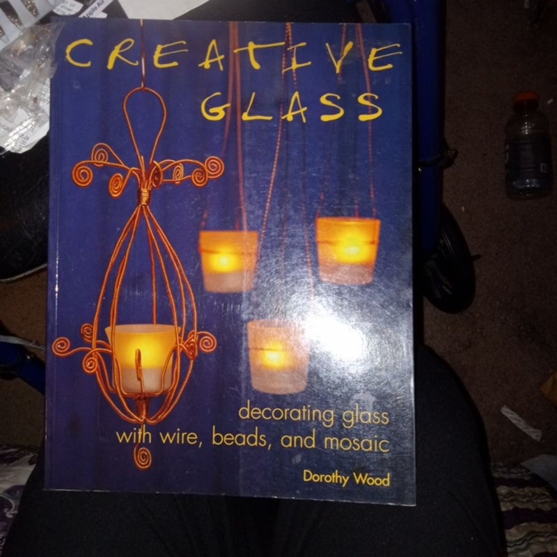 Creative Glass Decorating Glass with Wire Beads and Mosiac