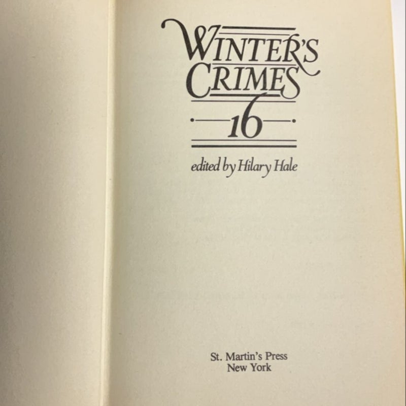 Winter’s Crimes 16