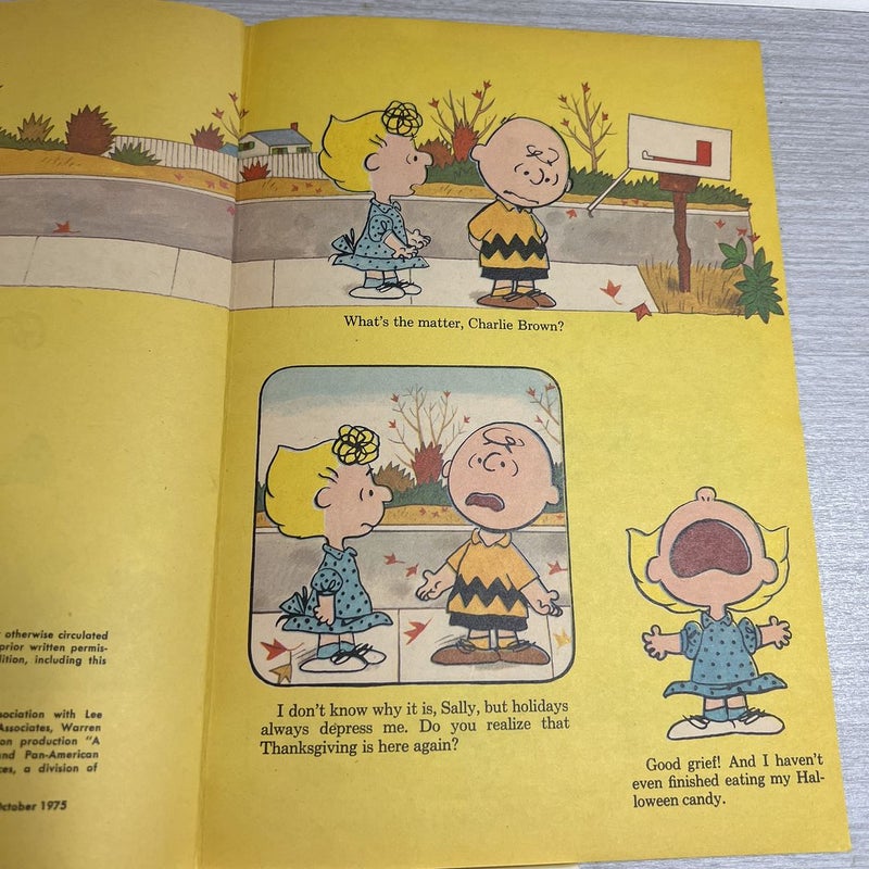 A Charlie Brown Thanksgiving 🍁 1st Edition 1974 by Charles