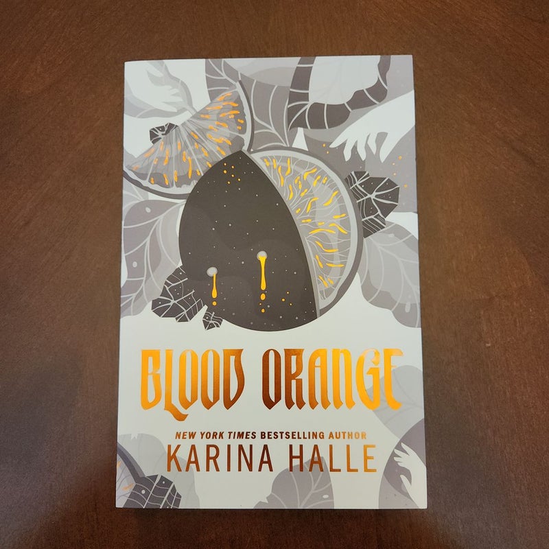 Blood Orange *Bookish Box Special Edition with Signed Insert and Stenciled  Edges, plus Book Sleeve* by Karina Halle, Hardcover