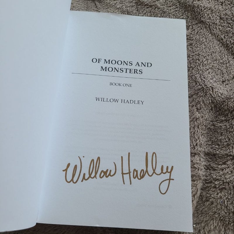Of Moons and Monsters signed by author 