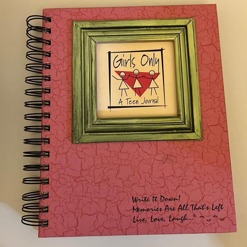 Girls only teen journal 