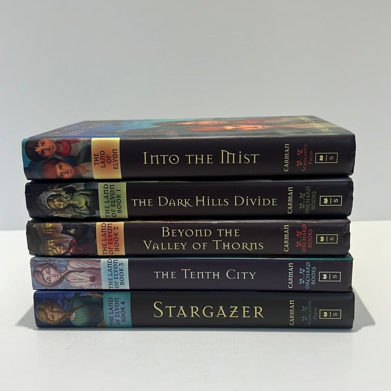 The Land of Elyon Series: (1st Editions, COMPLETE-5 Books): Into The Mist, The Dark Hills Divide, Beyond The Valley of Thorns, The Tenth City, & Stargazer 