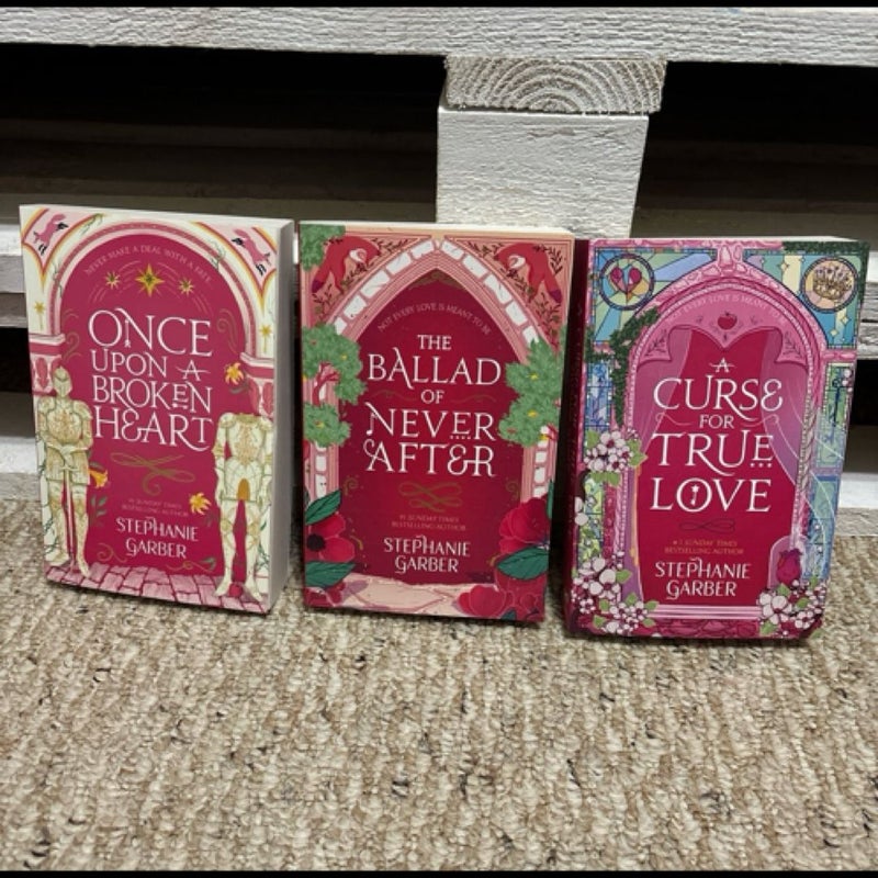 Ouabh trilogy stephanie garber pink uk covers