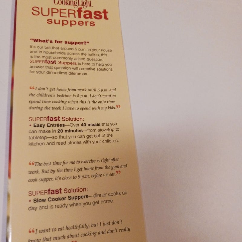 Cooking Light® Superfast Suppers