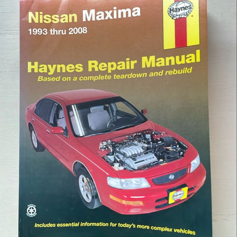 Nissan Maxima 1993 Thru 2008 Haynes Repair Manual