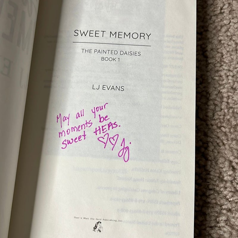 Sweet Memory (signed)