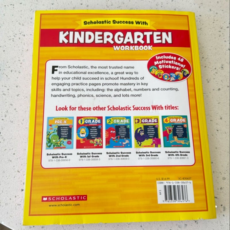 Scholastic Success With Kindergarten Workbook