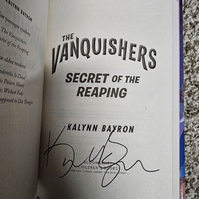 The Vanquishers: Secret of the Reaping(SIGNED)