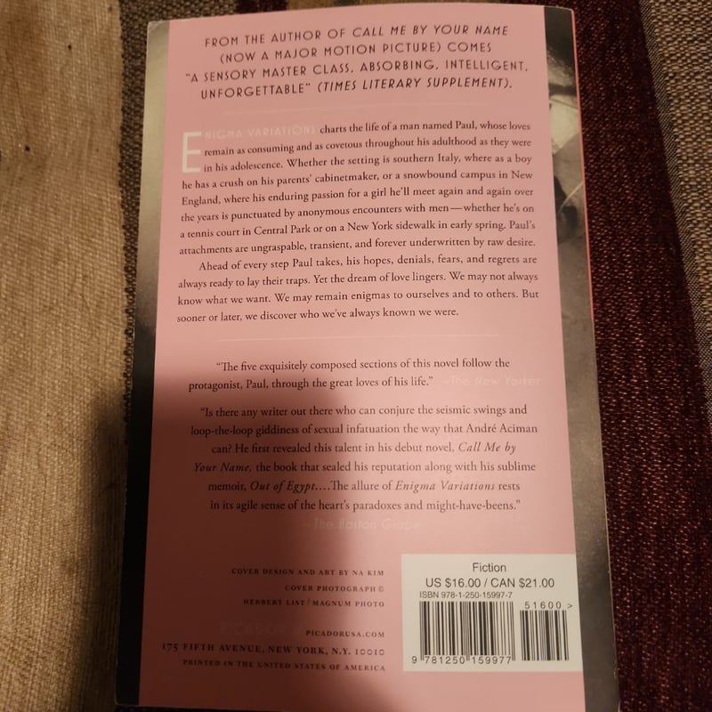 Enigma Variations by André Aciman