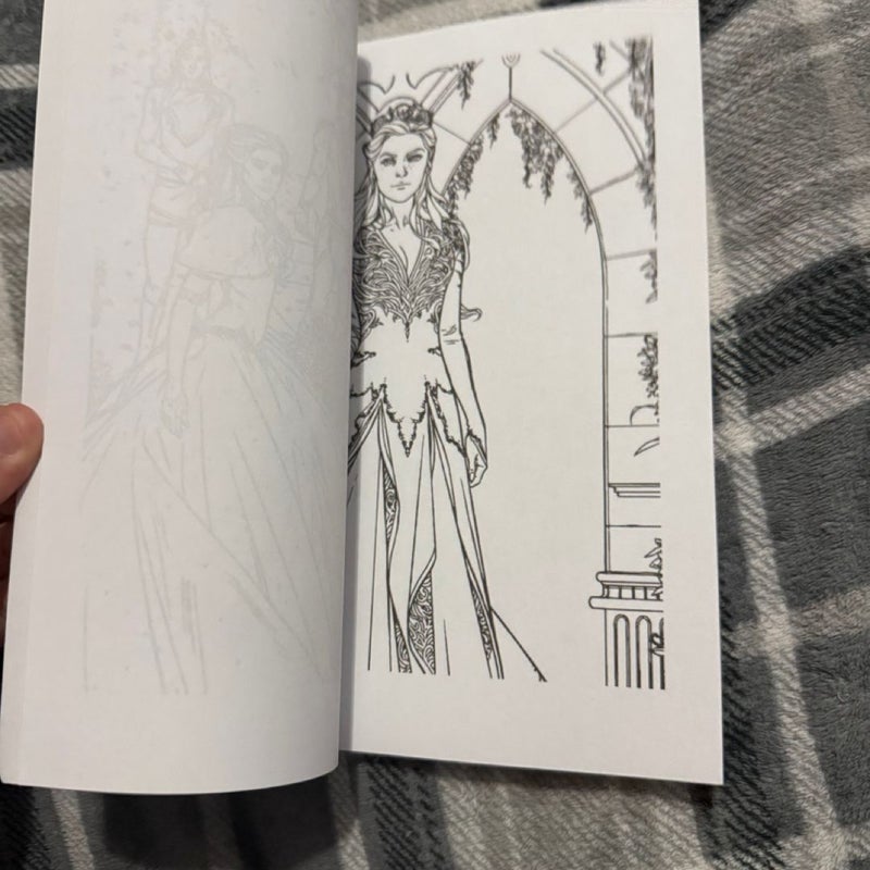 A Court of Thorns and Roses Coloring Book