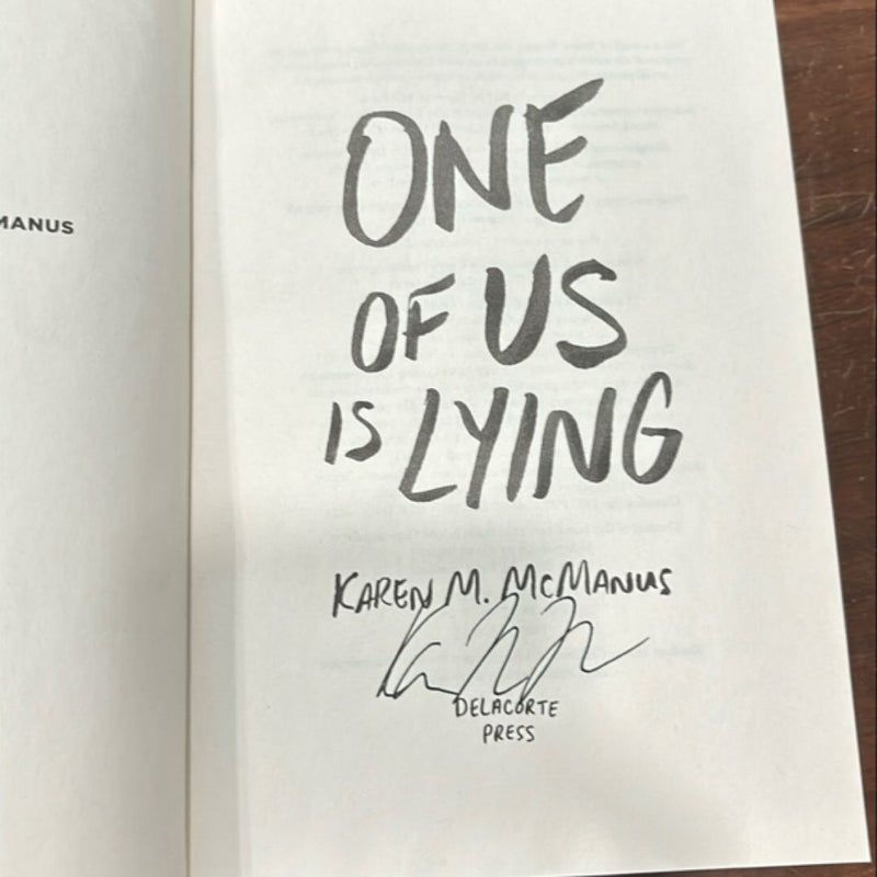 One of Us Is Lying - Signed Copy