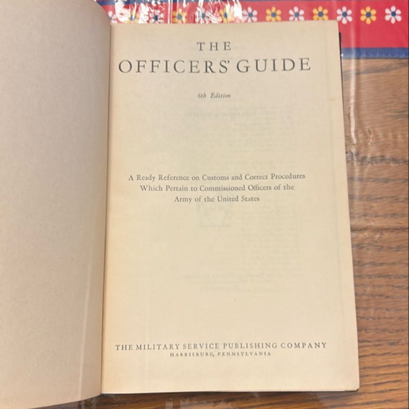 The Officers Guide 6th edition 