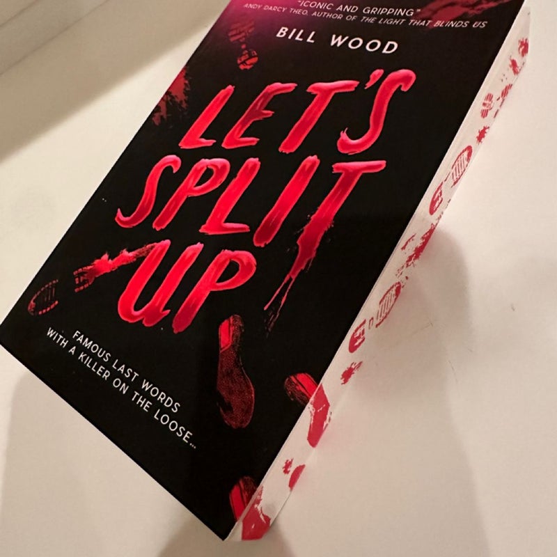 Let’s split up