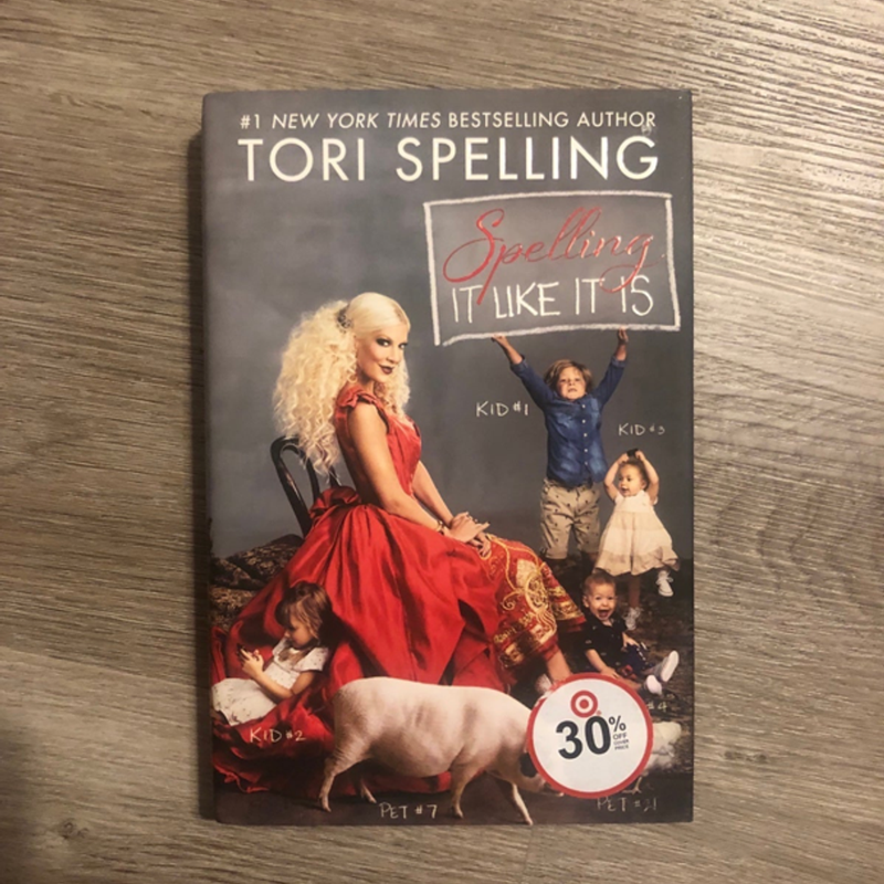 ✨ Spelling It Like It Is Hardcover Book by Tori Spelling ✨