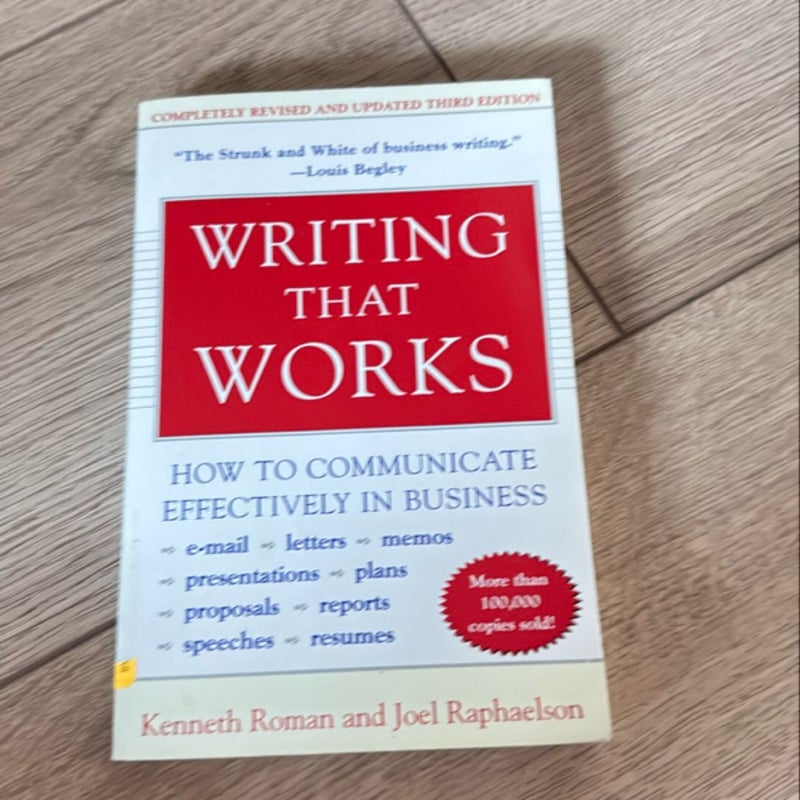 Writing That Works, 3rd Edition