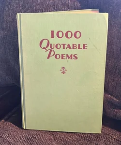 1000 Quotable Poems 