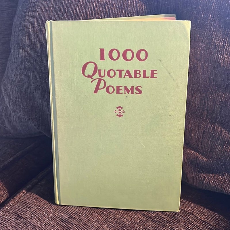 1000 Quotable Poems 