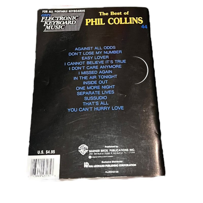 The Best of Phil Collins. Easy Electronic Keyboard Music. For All Portable Electronic