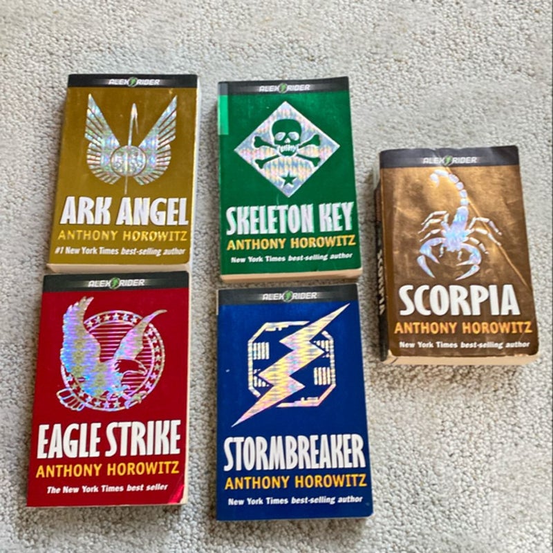 Alex Rider Bundle: Stormbreaker, Eagle Strike, Ark Angel, Skeleton Key and Scorpia 