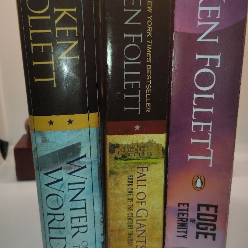 Century Trilogy by  Ken Follett– 2 PB, 1 HC – Epic Historical Fiction Set