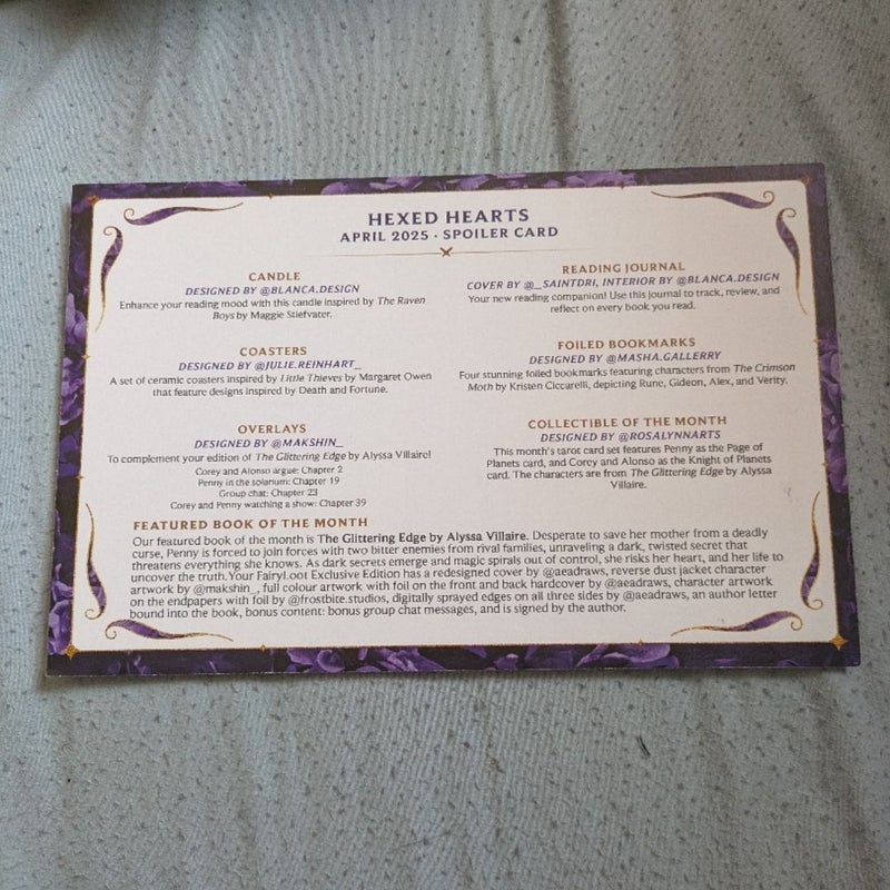 Fairyloot foiled bookmarks 