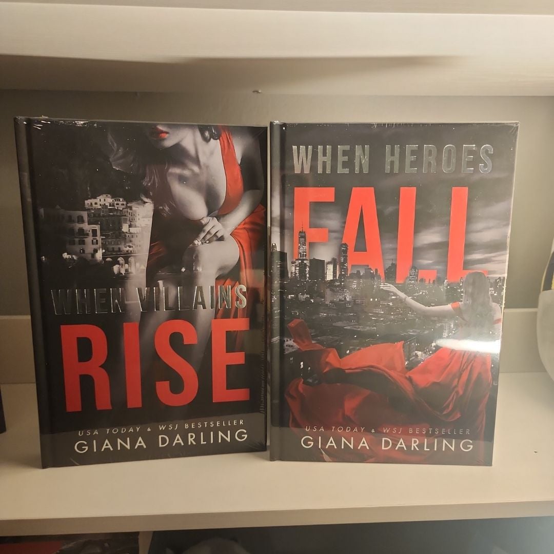 When Villains Rise/When Heroes Fall set by Giana Darling, Hardcover ...