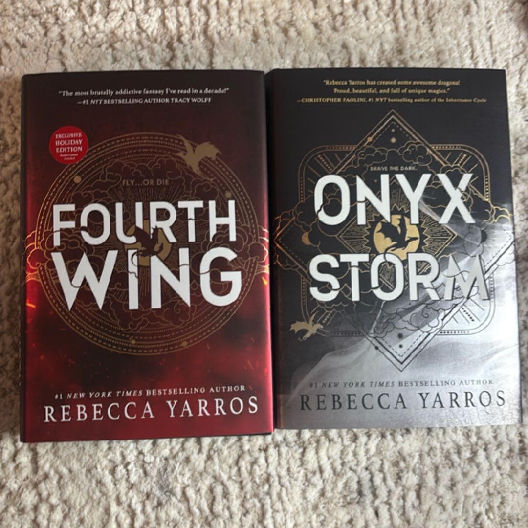 BUNDLE: Fourth Wing Holiday Edition and Onyx Storm