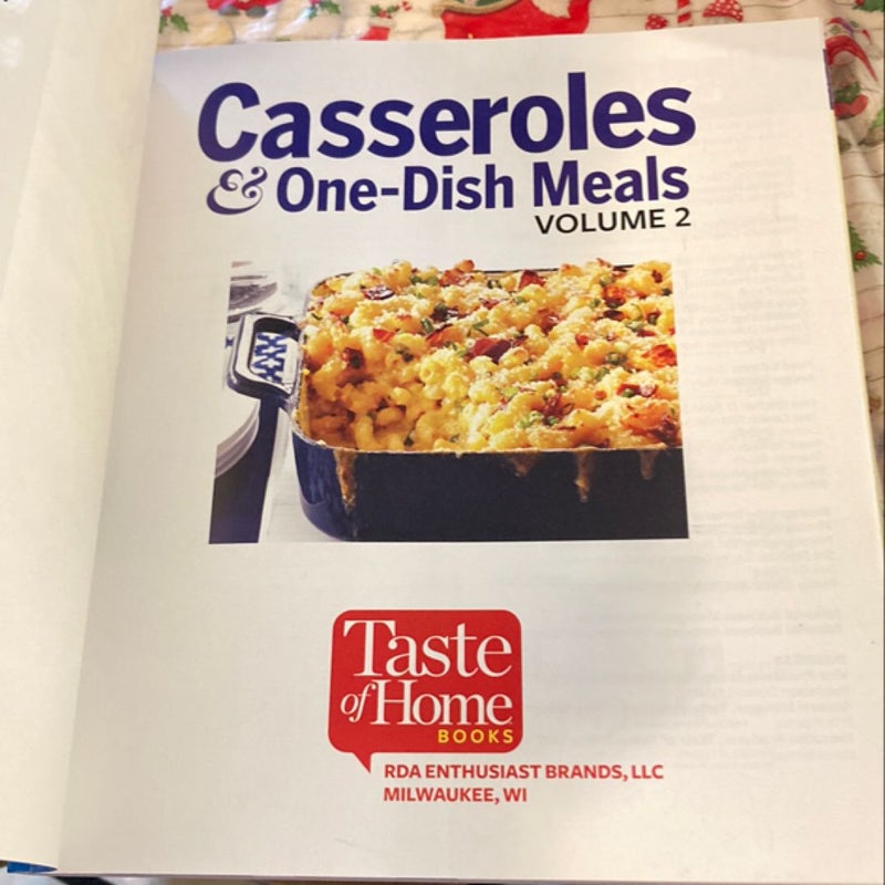 Taste of Home Volume 2 Casseroles & one dish meals