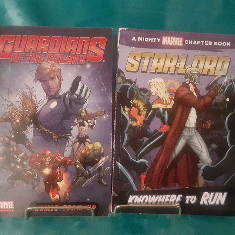 2 Guardians of the Galaxy book lot Cosmic Team Up / Knowhere to Run