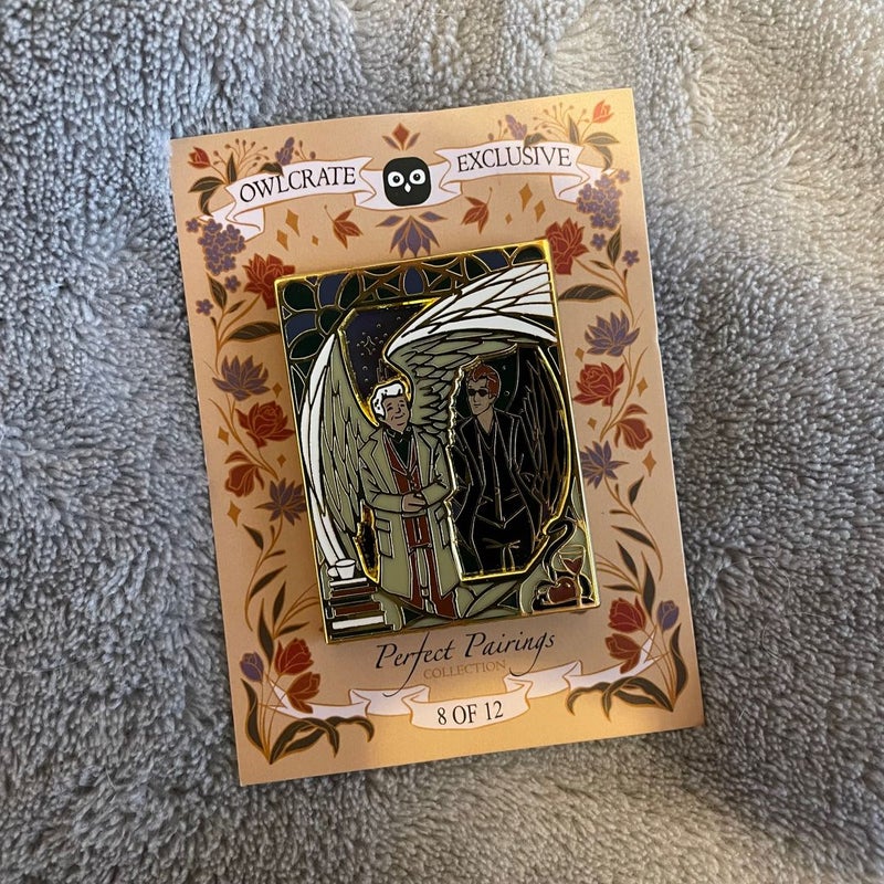 Good Omens Owlcrate Pin