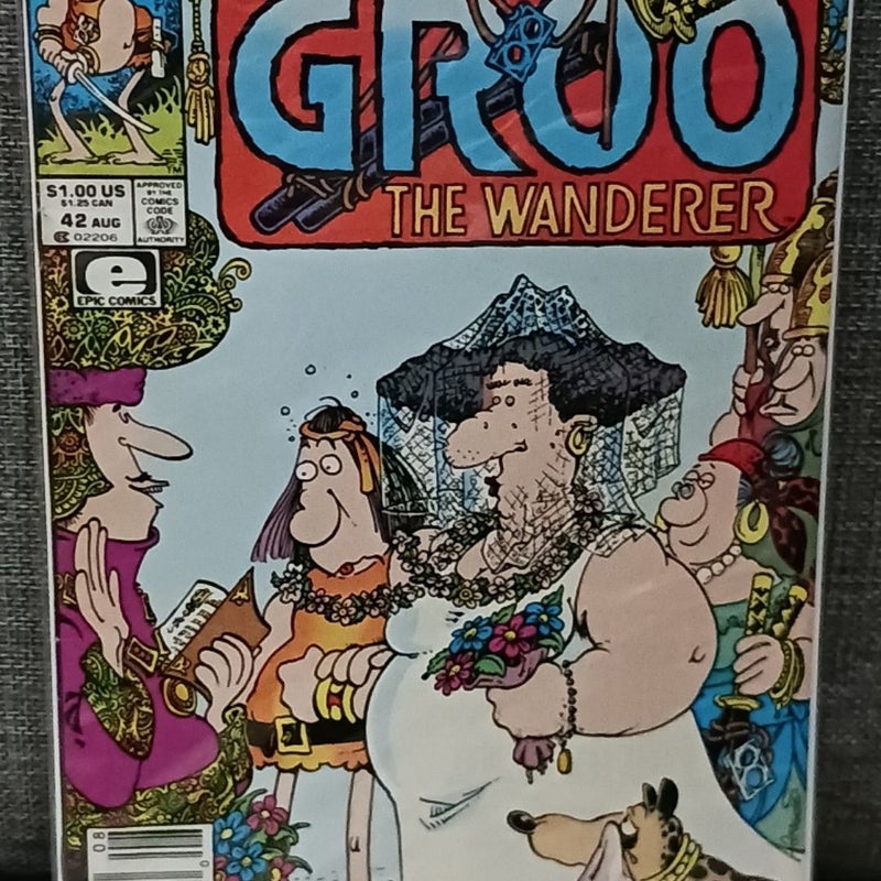 Lot of 4 Comic Books: Marvel: Groo the Wanderer #40-42 and 51