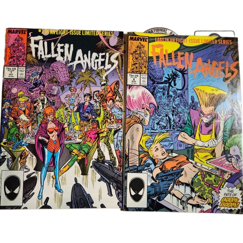 Marvel Comics Complete Fallen Angels Limited Mini Series #1-8