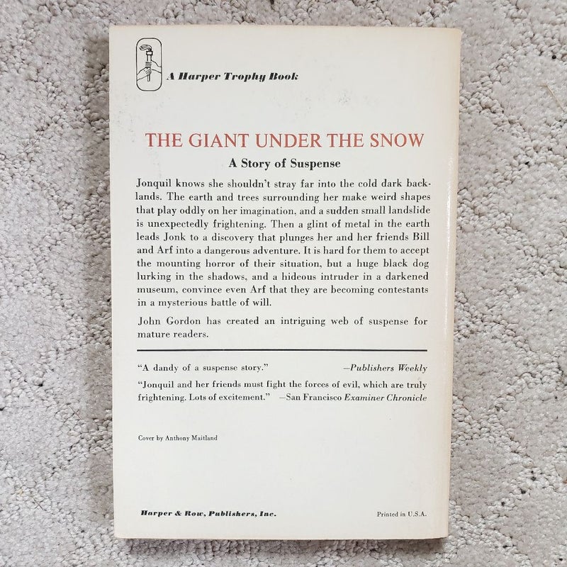 The Giant Under the Snow: A Story of Suspense (1st Trophy Edition, 1970)