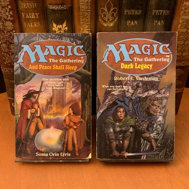 Magic The Gathering 8 Core Novel Set: Arena, Whispering Woods, Shattered Chains, Final Sacrifice, The Cursed Land, The Prodigal Sorcerer, And Peace Shall Sleep, Dark Legacy