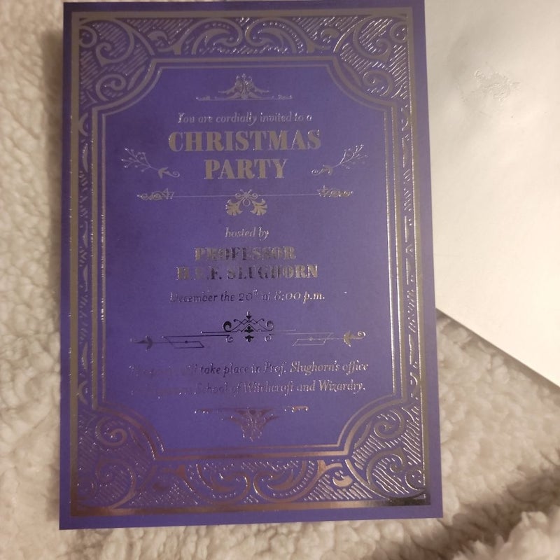 Christmas Party with Slughorn Invite