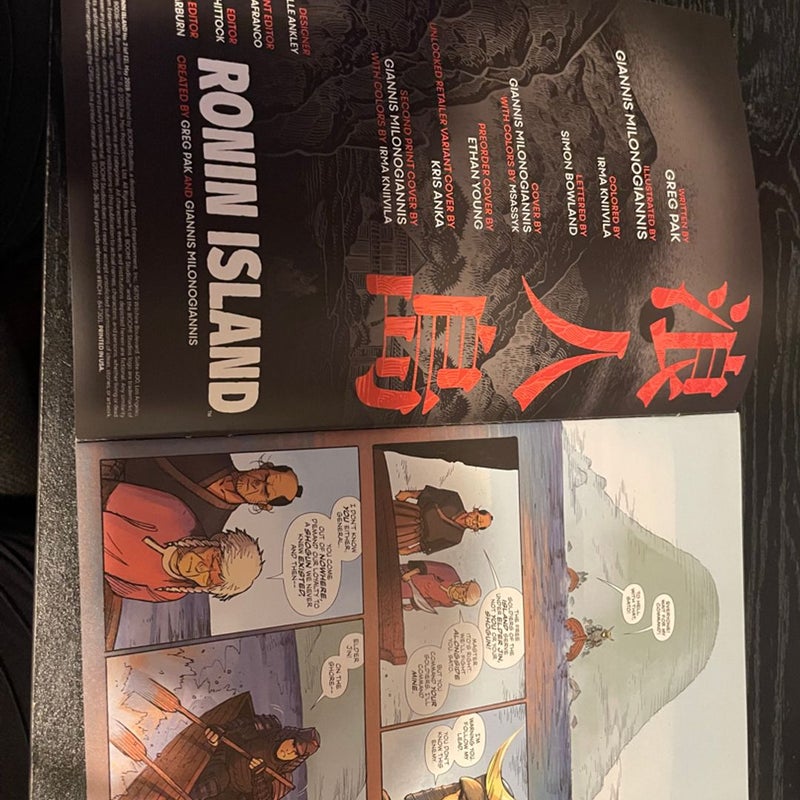 RONIN ISLAND # 2 Second Print VARIANT Comic Book Samurai Story Brand New